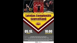 Latvijas čempionāts svarcelšanā pieaugušajiem atsevišķos vingrinājumos [upl. by Yrotciv]