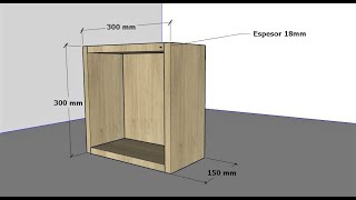 CURSO DE MELAMINA  AMOBLANDO CLASE Nº 1  Mueble basico [upl. by Theodore]