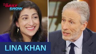 Lina Khan – FTC Chair on Amazon Antitrust Lawsuit amp AI Oversight  The Daily Show [upl. by Yffub]