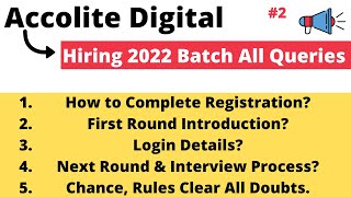 Accolite Digital Hiring Challenge All Queries Solved  Step By Step Registration  Assessment [upl. by Samul]