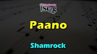 PAANO  HD KARAOKE in the style of SHAMROCK [upl. by Bravar]