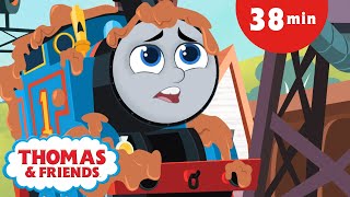 Thomas amp Friends All Engines Go Short Story Adventures  Muddy Thomas  More kids videos [upl. by Yelraf]