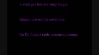 renaud  la teigne paroles [upl. by Ailegna]