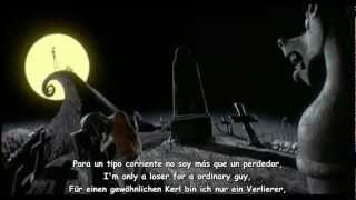 The Nightmare Before Christmas2 Jacks lament spanish version with lyrics [upl. by Cychosz]