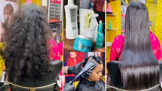 L’Oreal hair smoothening Treatment Permanently full process in Hindi  Keratin Treatment Tutorial [upl. by Aubree]