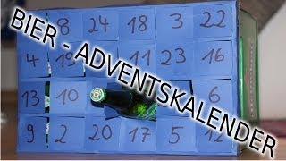 BIER Adventskalender  Schnell Einfach Selber Machen  Basteln  Last Minute Geschenk Für Freund DIY [upl. by Harahs]