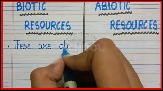 Difference between Biotic Resources and Abiotic Resources  What are Biotic Resources [upl. by Reifnnej93]