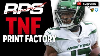 1228  NFL Week 17 TNF Print Factory  DraftKings DFS Picks and Strategy [upl. by Oznole]