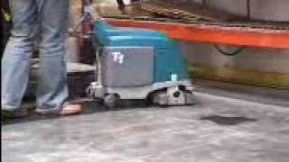 Tennant T1 Floor Scrubber Video from PowerVac [upl. by Alaham]