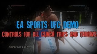 EA Sports UFC Demo  How To Perfom All Clinch Throws [upl. by Ogirdor44]