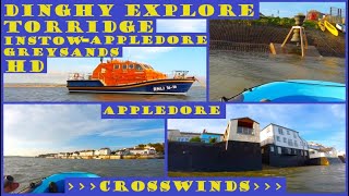 Dinghy Explore Torridge Estuary  Instow  Appledore  Greysands amp Return Strong Crosswind EP3 [upl. by Nickolaus]