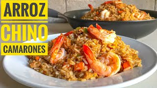 Arroz chino con camarones [upl. by Einner]