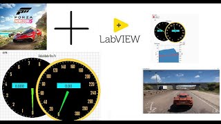 Forza Horizon 5 Telemetria com LabVIEW  Dashboard em tempo real [upl. by Nyra]