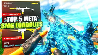 WARZONE TOP 5 META SMG LOADOUTS AFTER UPDATE Warzone 3 Best Class Setups [upl. by Esor223]