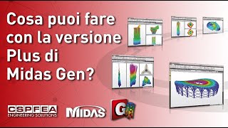 Cosa puoi fare con la versione PLUS di Midas Gen [upl. by Nowad]