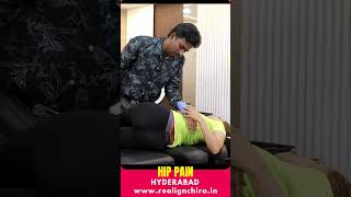 Treatment for hipadjustment by chiropractor at realign shorts short shortvideo [upl. by Nomit]