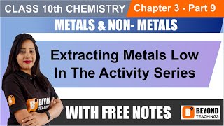 Extracting Metals Low in the Activity Series  Class 10th Chemistry  Part 9  CP 3 [upl. by Ltney]