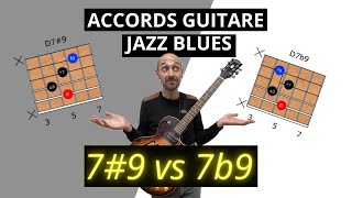 Accords jazz à la guitare 79 vs 7b9 [upl. by Sinnelg]