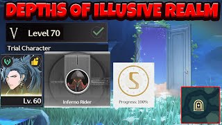 Depths Of Illusive Realm Level 70 Jiyan Trial Full Clear S Rank  Wuthering Waves [upl. by Naginarb547]