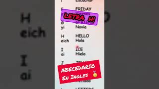 Cómo APRENDER la Letra H en Inglés 🥇 inglesconlizz ingles abecedario thealphabet letrah [upl. by Ressler]