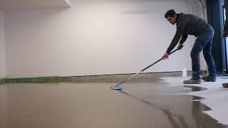 How to apply a lithium densifier Prevents dusting on polished concrete and increases shine [upl. by Mehetabel]