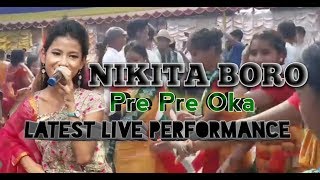 Nikita Boro live performance  Pre Pre Oka  Guwahati District Bwisagu Celebration [upl. by Attennod]