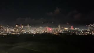 Waikiki Fireworks 2023 New Years Eve Celebration Oahu Hawaii [upl. by Thurman445]