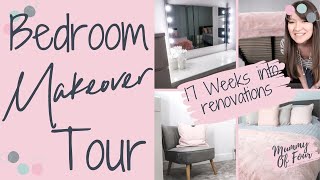 HOUSE RENOVATION UPDATE WEEK 17  BEDROOM MAKEOVER TOUR  AD NEW GREY OTTOMAN BED  MUMMY OF FOUR UK [upl. by Claribel971]