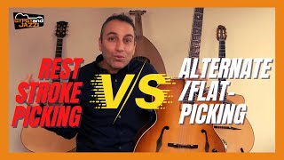 RestStroke Gypsy Picking VS Alternate and FlatPicking [upl. by Ailic]