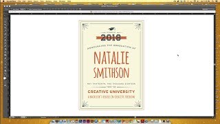 Create a Retro Graduation Announcement in Adobe Illustrator [upl. by Dodi532]