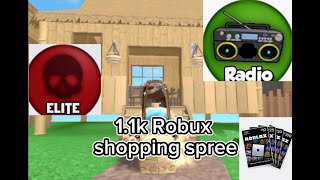 11k Robux shopping spree buying elite and radio in mm2 hallloween avatar [upl. by Lewls]