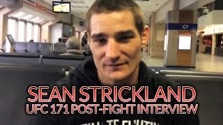 Sean Strickland UFC 171 PostFight Interview [upl. by Conchita]