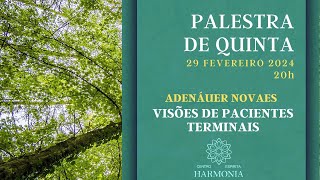 Palestra quotVisões de Pacientes Terminaisquot com Adenáuer Novaes [upl. by Gabe207]