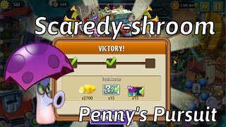 Plants vs Zombies 2 Penny Pursuit Scaredyshroom Week 196 Day 15 Boss Fight Gameplay [upl. by Occor]