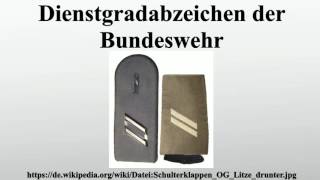 Dienstgradabzeichen der Bundeswehr [upl. by Biondo]