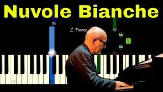 Nuvole Bianche  Ludovico Einaudi EASY Piano Tutorial [upl. by Janey894]