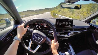 2021 Audi S4 POV Driving Impressions  is it better than the TLX Type S [upl. by Ilarrold]