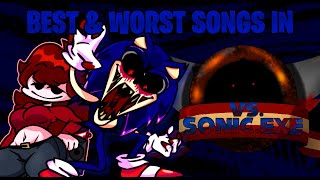 Ranking all songs in Vs Sonicexe 2530 Cancelled Build [upl. by Haimorej626]