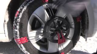 POLAIRE STEEL GRIP  CHAINE A NEIGE FRONTALE ACIER  DEMONTAGE SUR SKODA [upl. by Elia1]