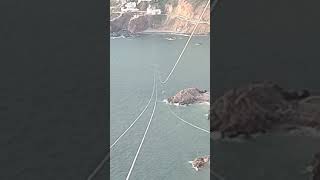 🌊 Primera prueba de la tirolesa desde en cerro del creston en mazatlán [upl. by Nnylakcaj]