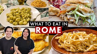 TOP 10 RESTAURANTS IN ROME  Italian Food Guide [upl. by Ellivnarg]