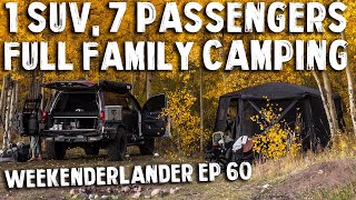 FULL FAMILY Camping In The LX570 2 Adults 1 Teenager 2 Babies 2 Dogs WEEKENDERLANDER EP 60 [upl. by Lin]