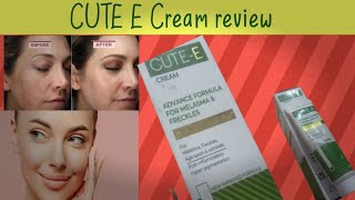 Wisdom pharma products reviewcute E cream reviewhyperpigmentation treatment melasma treatment [upl. by Nerrawed212]