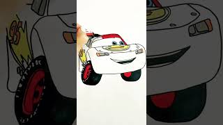 Lightning McQueen  Cars on the road  Coloring pages  Color amp Kids TV cars coloringpages [upl. by Shriver]