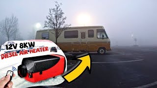 Cheap EBAY Diesel Heater Installed  RV LIVING [upl. by Aelegna595]