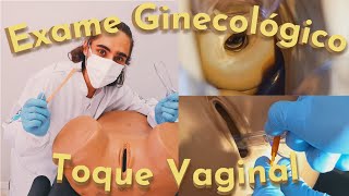 Como é feito o exame ginecológico preventivo e o exame de toque vaginal  MEDVLOG 2021  GINECO [upl. by Ahsilaf]