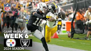 Pittsburgh Steelers vs Las Vegas Raiders  2024 Week 6 Game Highlights [upl. by Allertse]