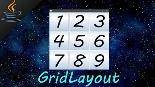 Java GridLayout 🔳 [upl. by Gnas]