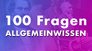 100 Quizfragen Allgemeinwissen AZ 🧠 [upl. by Olen]