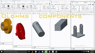 Oldhams coupling components Design in CREO [upl. by Enomahs479]